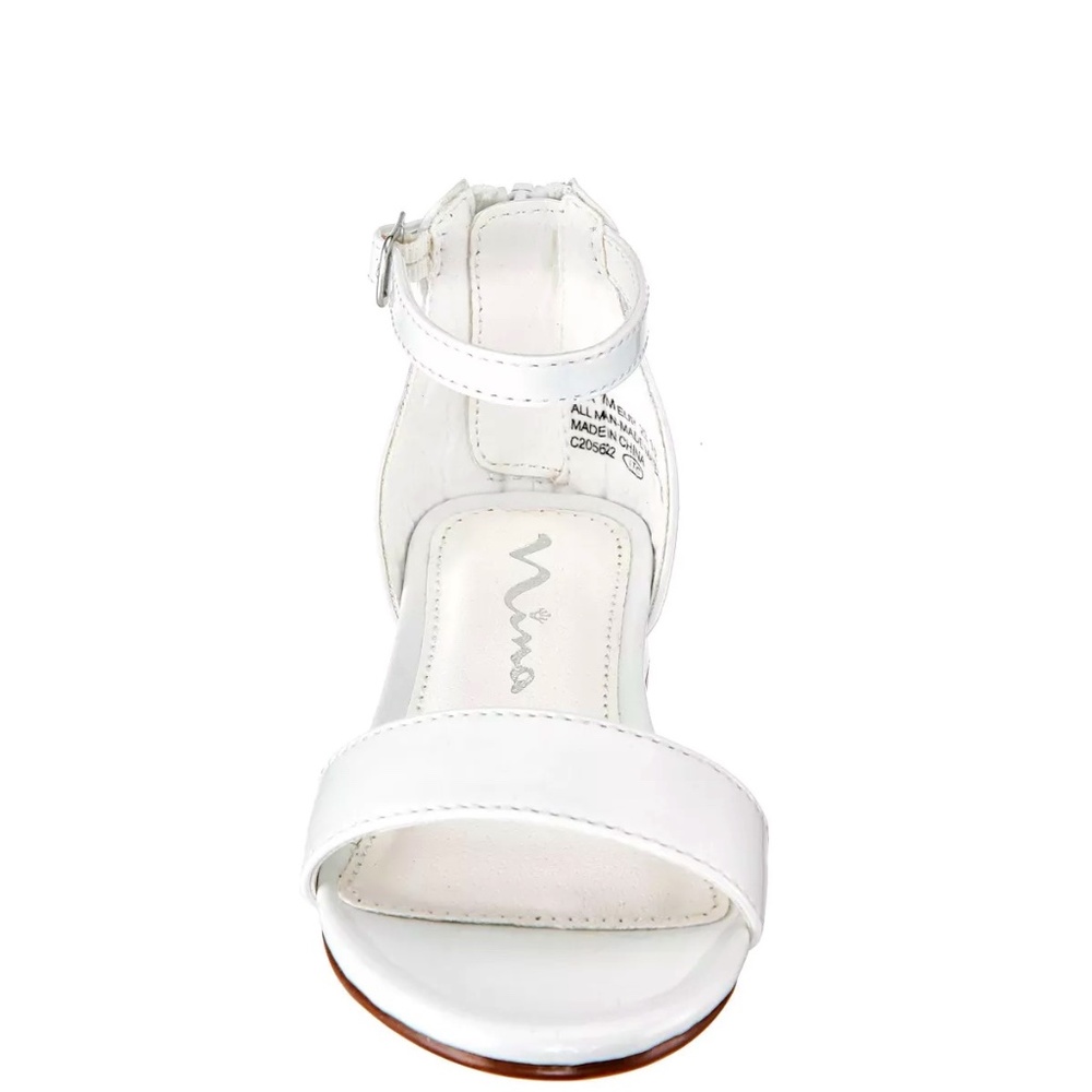 Nina Hidi Little Girls Patent Metallic Ankle Strap Sandal NEW